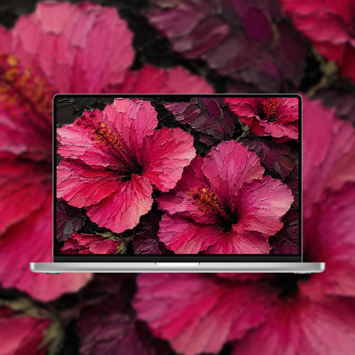 Tropic Bloom — 4K Tropical Impasto Wallpapers