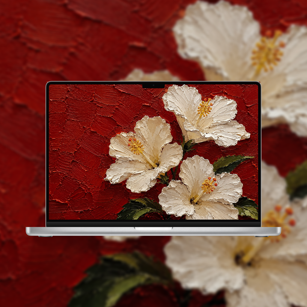 Botanical Dreams — 4K Botanical & Wildlife Impasto Wallpapers