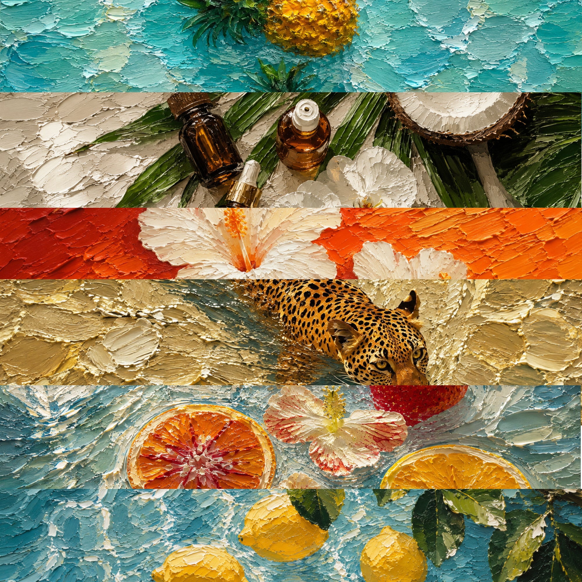 Botanical Dreams — 4K Botanical & Wildlife Impasto Wallpapers