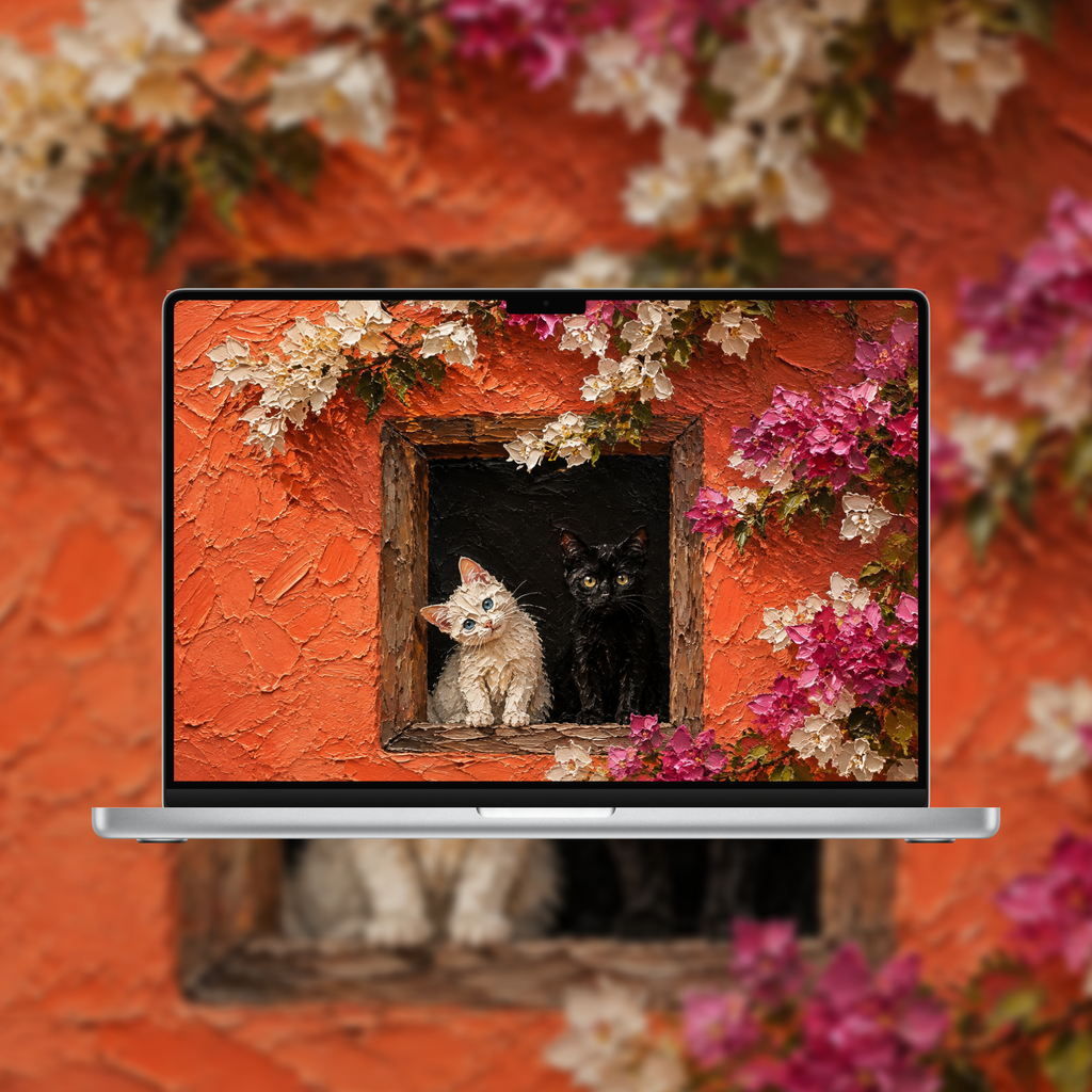 Botanical Dreams — 4K Botanical & Wildlife Impasto Wallpapers