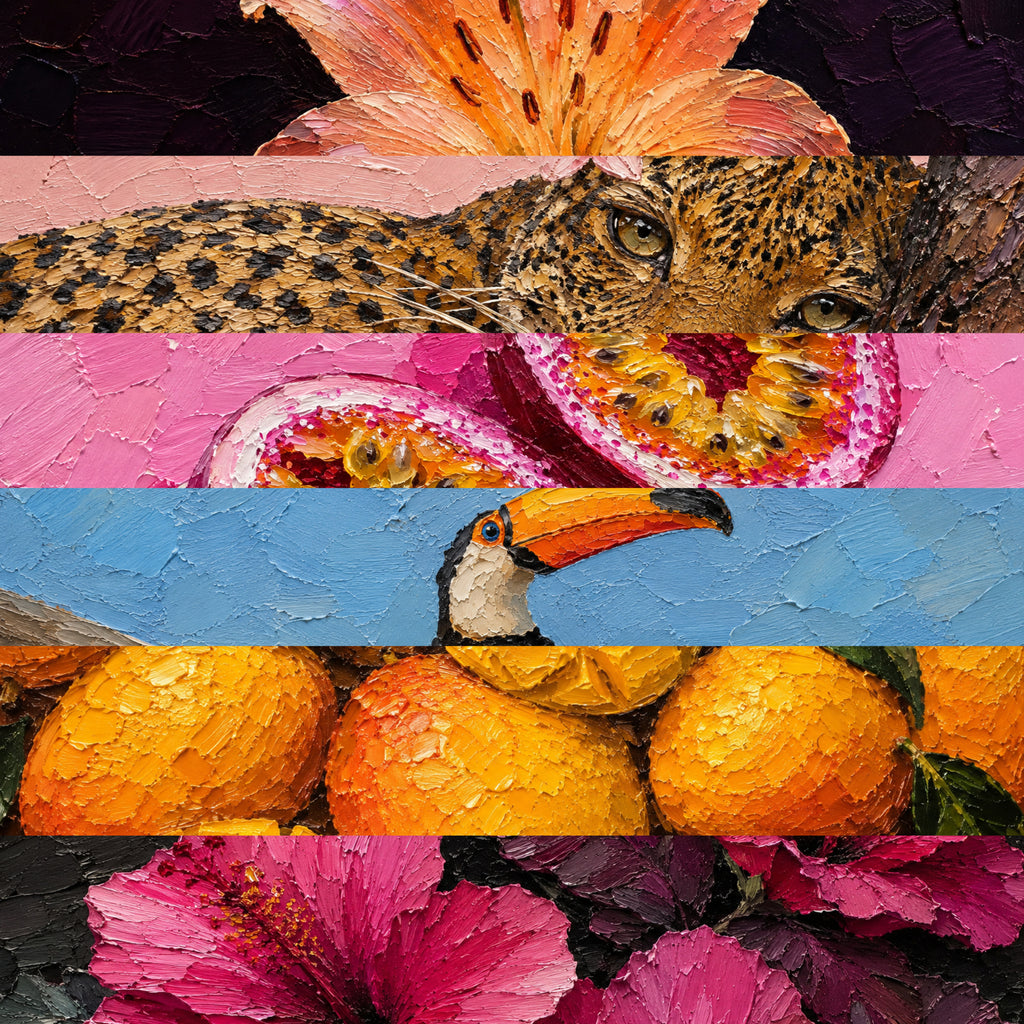 Tropic Bloom — 4K Tropical Impasto Wallpapers